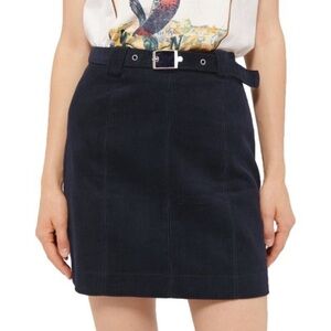 Urban Outfitters Navy Corduroy Mini Skirt